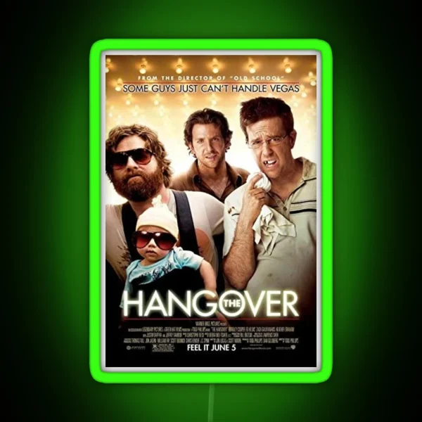 The Hangover Movie Poster RGB Neon Sign