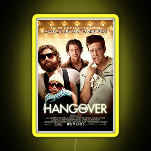The Hangover Movie Poster RGB Neon Sign
