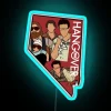 Las Vegas inspired neon sign featuring iconic Nevada state symbols.