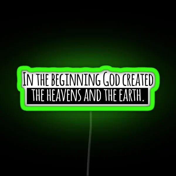 The Heavens And The Earth RGB Neon Sign