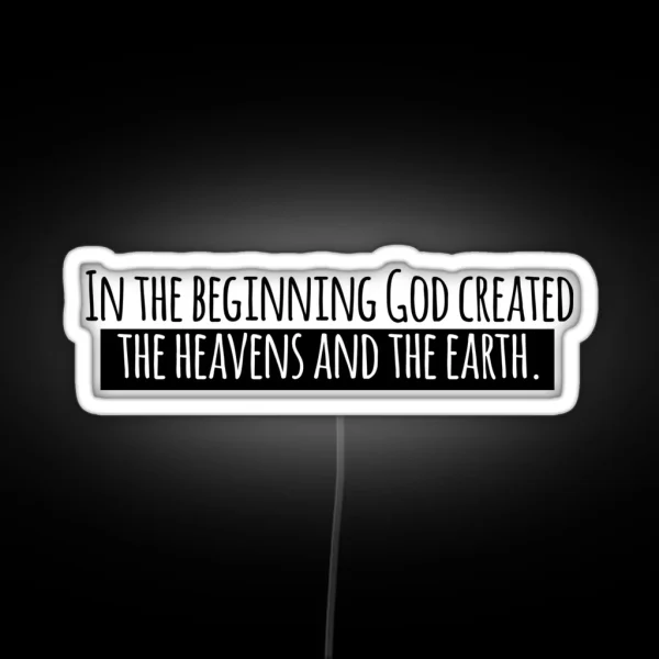 The Heavens And The Earth RGB Neon Sign