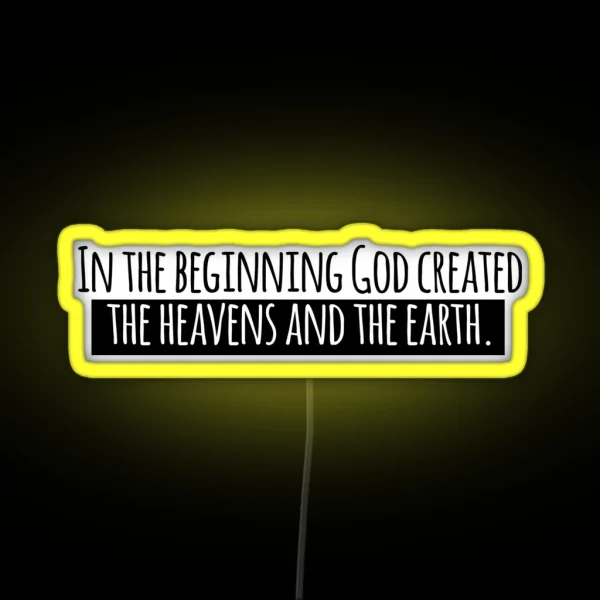 The Heavens And The Earth RGB Neon Sign