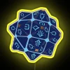 Modern Hexcore RGB Neon Sign with Programmable Color Changing Lighting Effect