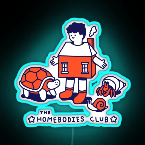 The Homebodies Club RGB Neon Sign