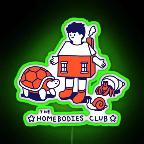 The Homebodies Club RGB Neon Sign