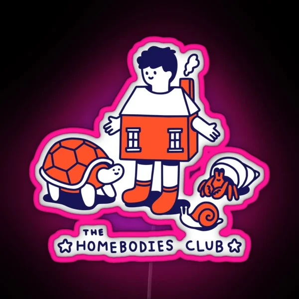 The Homebodies Club RGB Neon Sign