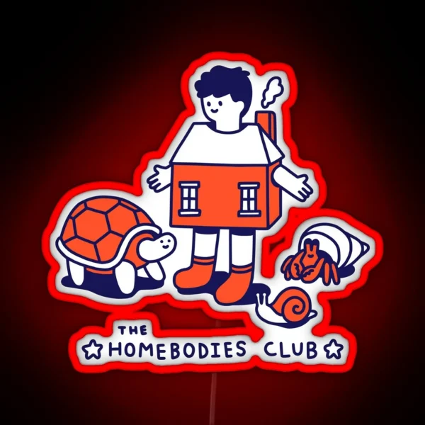 The Homebodies Club RGB Neon Sign