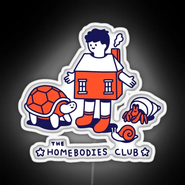 The Homebodies Club RGB Neon Sign