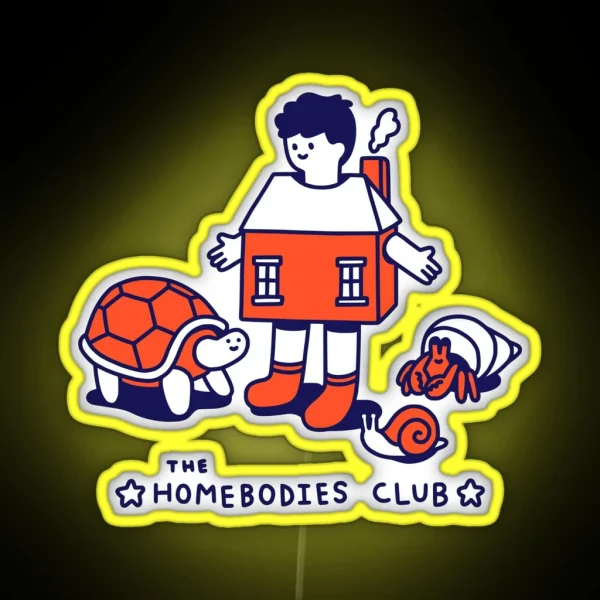 The Homebodies Club RGB Neon Sign