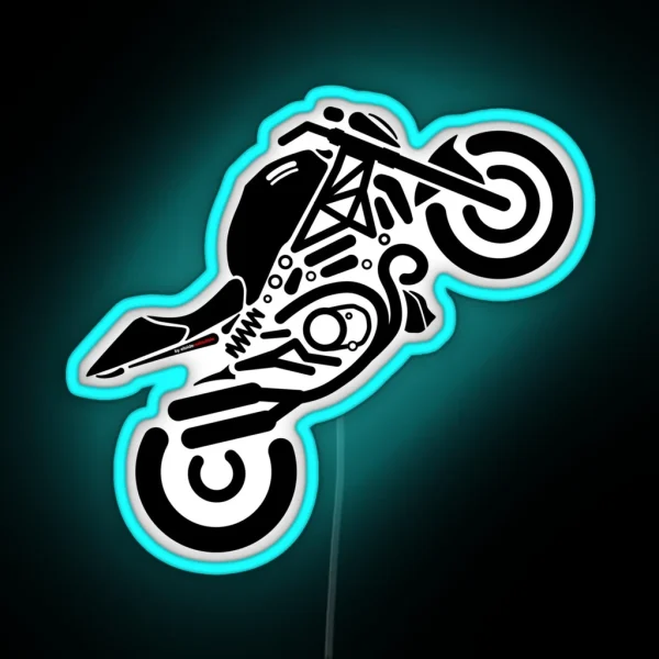 The Iconic Monster Lover For The Real Bikers RGB Neon Sign