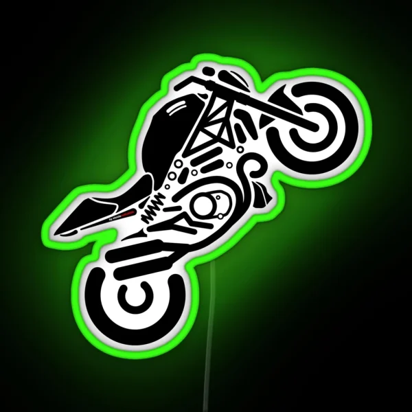 The Iconic Monster Lover For The Real Bikers RGB Neon Sign