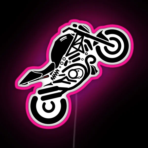 The Iconic Monster Lover For The Real Bikers RGB Neon Sign