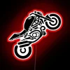 Iconic neon sign for the rebellious spirit of the biker.