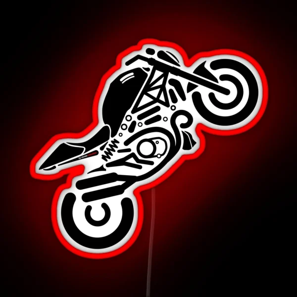 The Iconic Monster Lover For The Real Bikers RGB Neon Sign