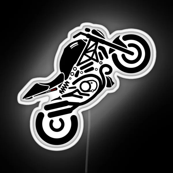 The Iconic Monster Lover For The Real Bikers RGB Neon Sign