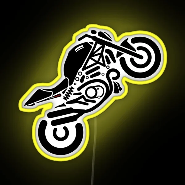 The Iconic Monster Lover For The Real Bikers RGB Neon Sign