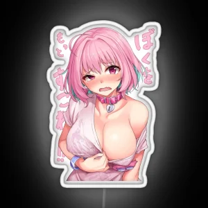 The Idolmaster Cinderella Girls Riamu Yumemi Pink Collar RGB Neon Sign