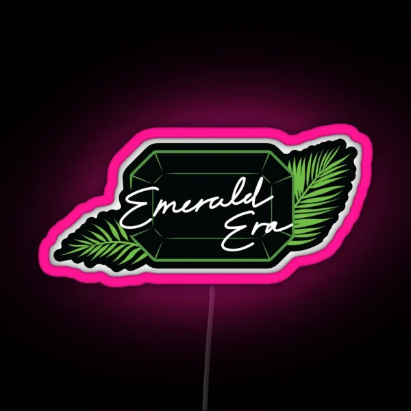 THE KOMPANY Emerald Era Gemstone Black Background RGB Neon Sign