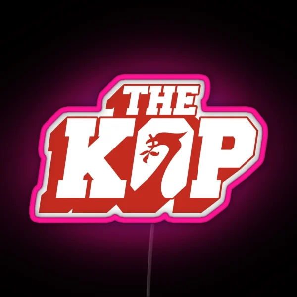 The Kop Liverpool FC Pattern RGB Neon Sign
