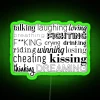 Vibrant RGB Neon Sign Perfectly Capturing Joyful Love and Clean Space.