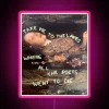 Authentic Taylor Swift themed neon sign in vibrant RGB colors.
