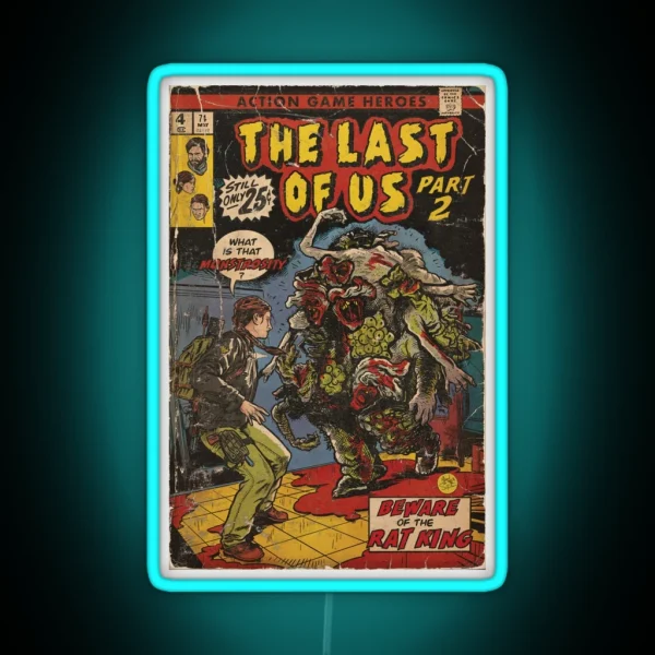The Last Of Us 2 Rat King Fan Art RGB Neon Sign