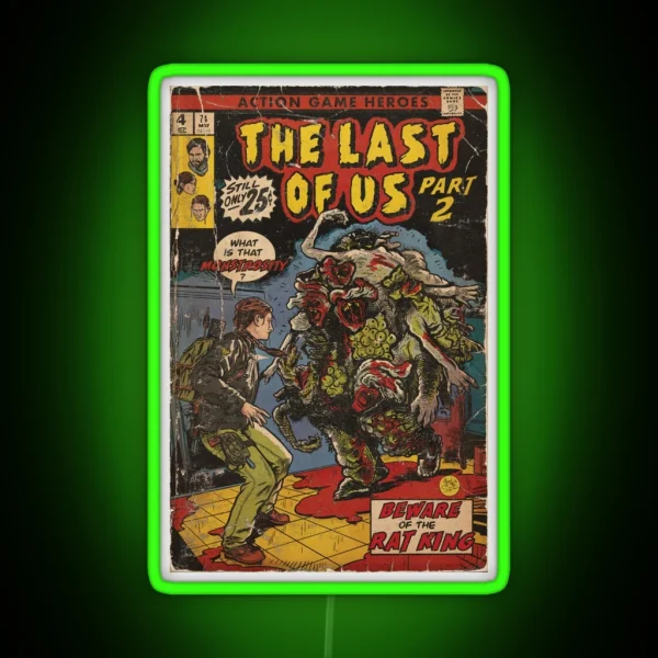 The Last Of Us 2 Rat King Fan Art RGB Neon Sign