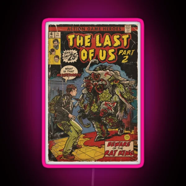 The Last Of Us 2 Rat King Fan Art RGB Neon Sign