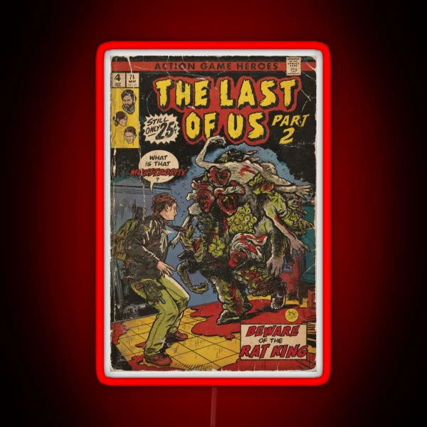 The Last Of Us 2 Rat King Fan Art RGB Neon Sign