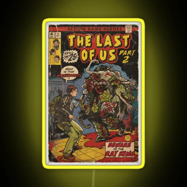 The Last Of Us 2 Rat King Fan Art RGB Neon Sign