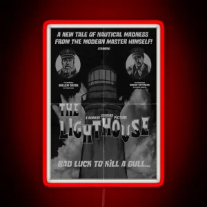 The Lighthouse Vintage Poster RGB Neon Sign