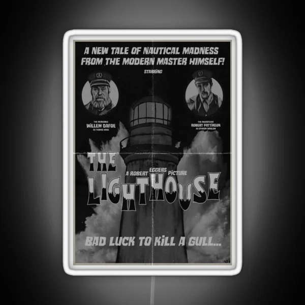 The Lighthouse Vintage Poster RGB Neon Sign