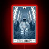 Whimsical, mystical tarot-inspired ambiance with colorful LED light art