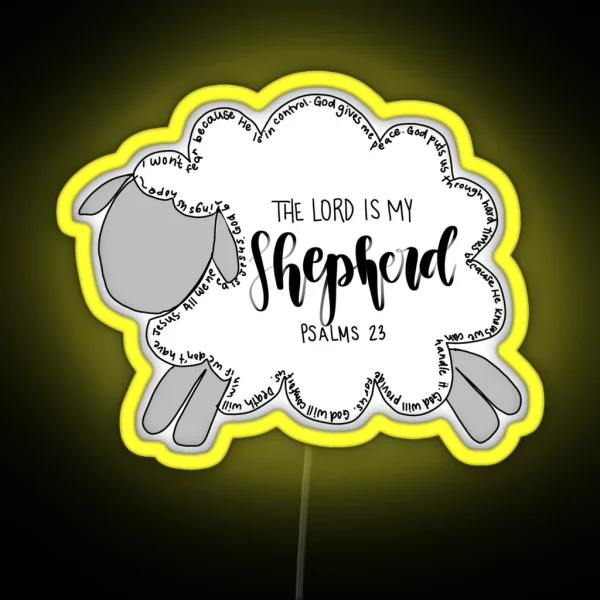 The Lord Is My Shepherd RGB Neon Sign