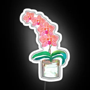 The Lovely Lovely Orchid Plant RGB Neon Sign