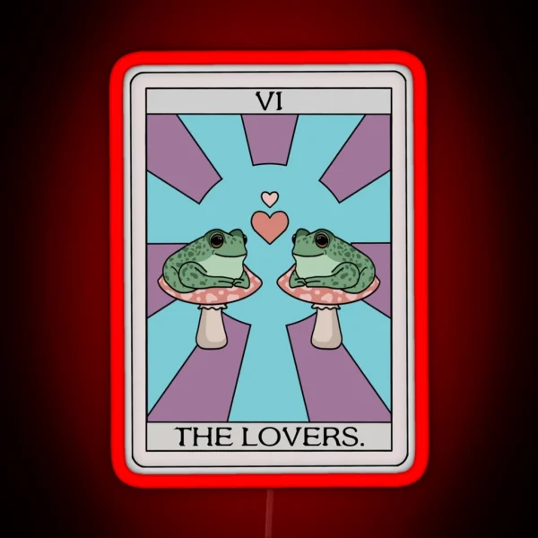 The Lovers Frog Tarot RGB Neon Sign