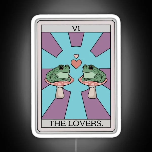 The Lovers Frog Tarot RGB Neon Sign
