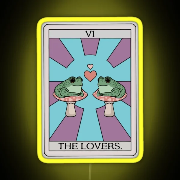 The Lovers Frog Tarot RGB Neon Sign