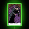 Vintage Inspired Lovers Tarot Card Sign with Color Changing Neons