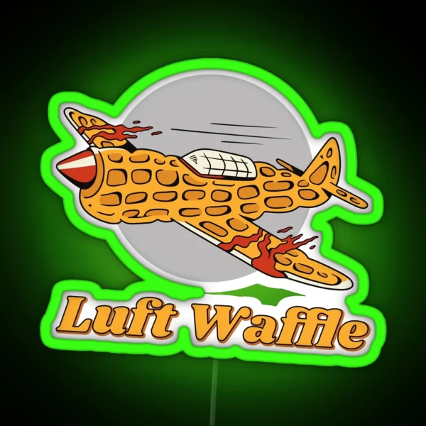 The Luft Waffle Meme RGB Neon Sign