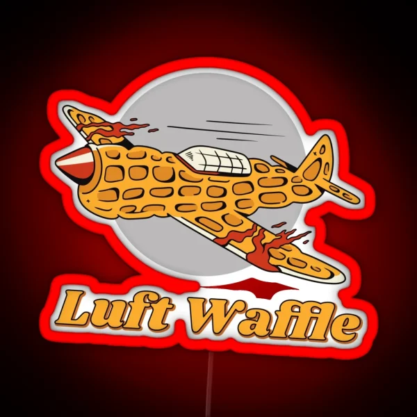 The Luft Waffle Meme RGB Neon Sign