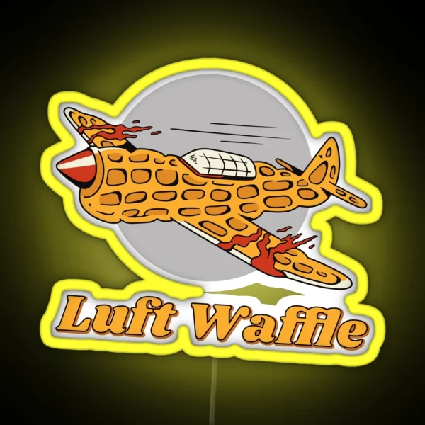 The Luft Waffle Meme RGB Neon Sign