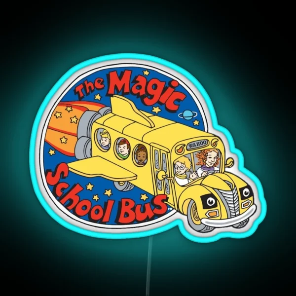 The Magic School Bus Logo RGB Neon Sign