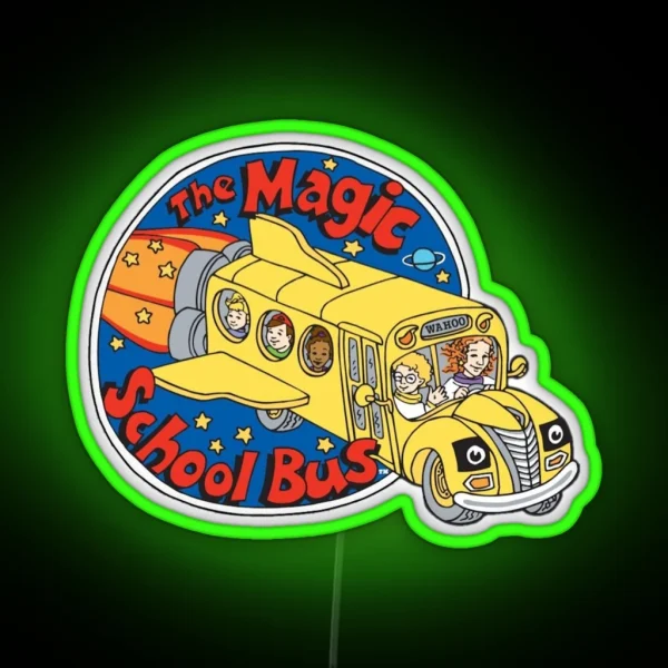 The Magic School Bus Logo RGB Neon Sign
