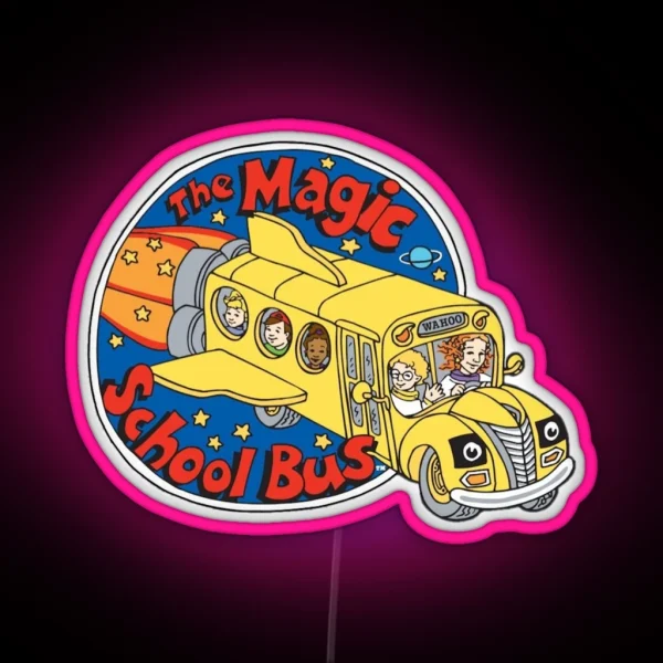 The Magic School Bus Logo RGB Neon Sign