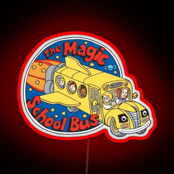 The Magic School Bus Logo RGB Neon Sign