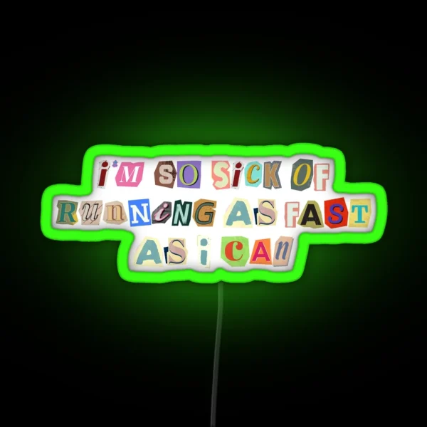 The Man Lyric Aesthetic Led RGB Neon Sign