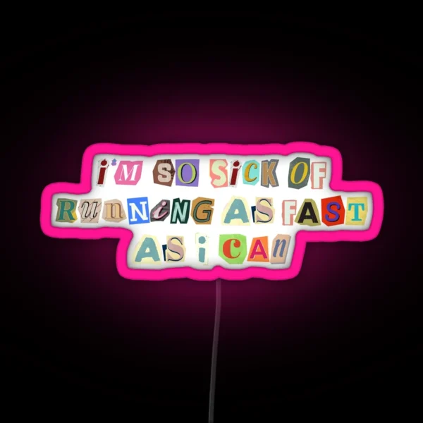 The Man Lyric Aesthetic Led RGB Neon Sign