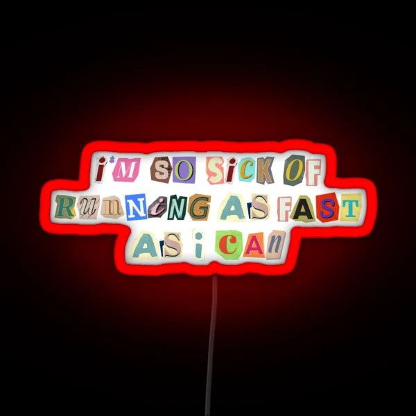 The Man Lyric Aesthetic Led RGB Neon Sign