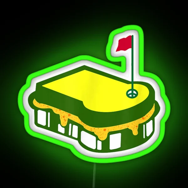 The Master Pimento And Cheese Golfing RGB Neon Sign